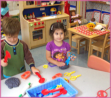 kids doing crafts
